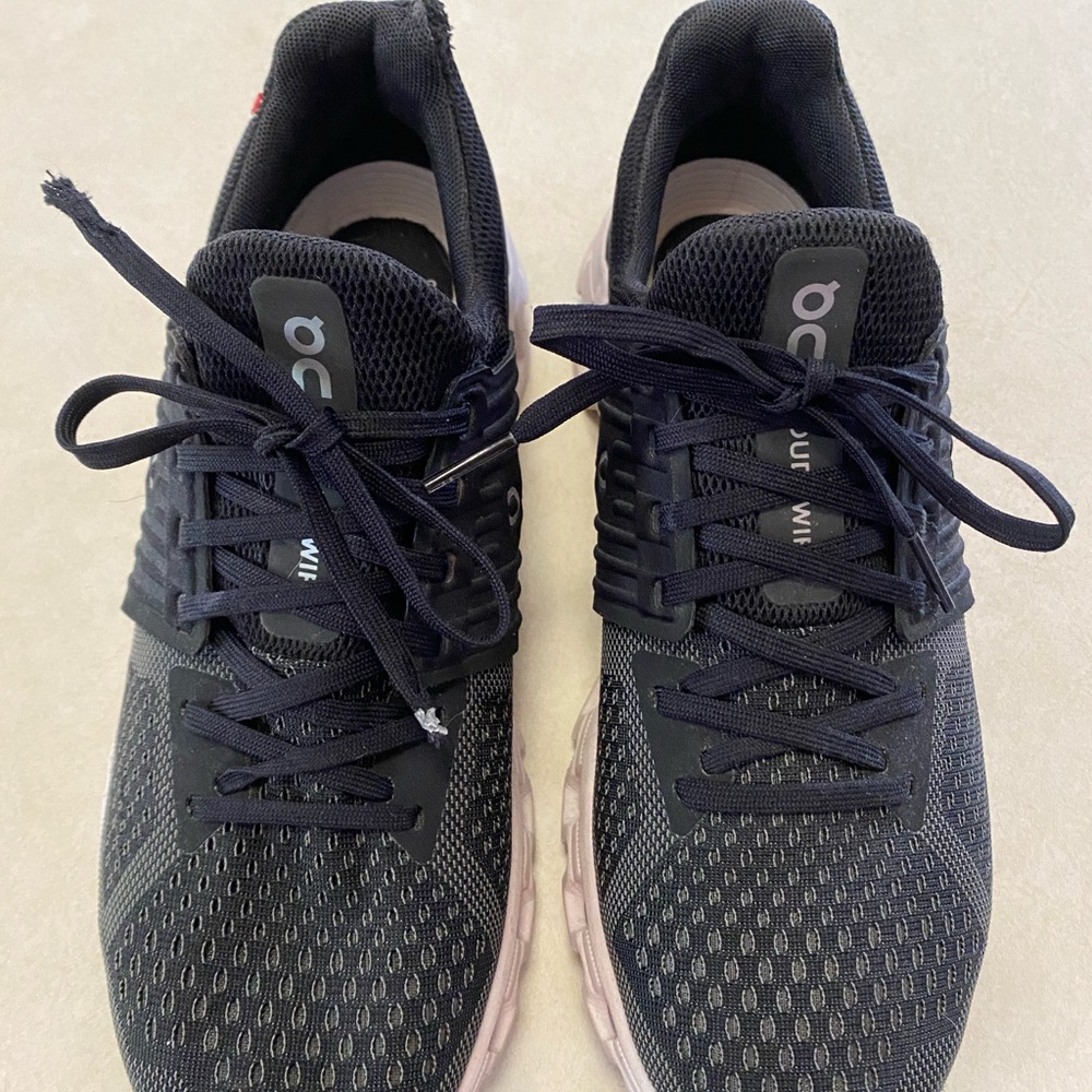 On Running Black and Gray Athletic Shoes